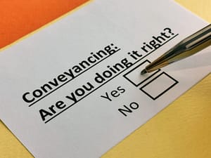 One Person Is Answering Question About Conveyancing